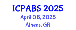 International Conference on Pharmaceutical and Biomedical Sciences (ICPABS) April 08, 2025 - Athens, Greece