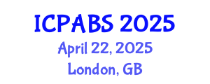 International Conference on Pharmaceutical and Biomedical Sciences (ICPABS) April 22, 2025 - London, United Kingdom