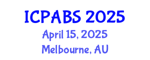 International Conference on Pharmaceutical and Biomedical Sciences (ICPABS) April 15, 2025 - Melbourne, Australia