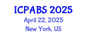 International Conference on Pharmaceutical and Biomedical Sciences (ICPABS) April 22, 2025 - New York, United States