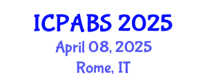 International Conference on Pharmaceutical and Biomedical Sciences (ICPABS) April 08, 2025 - Rome, Italy