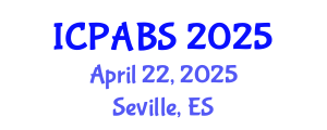 International Conference on Pharmaceutical and Biomedical Sciences (ICPABS) April 22, 2025 - Seville, Spain