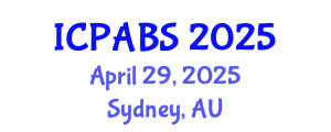International Conference on Pharmaceutical and Biomedical Sciences (ICPABS) April 29, 2025 - Sydney, Australia