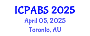 International Conference on Pharmaceutical and Biomedical Sciences (ICPABS) April 05, 2025 - Toronto, Australia