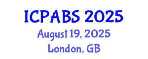 International Conference on Pharmaceutical and Biomedical Sciences (ICPABS) August 19, 2025 - London, United Kingdom