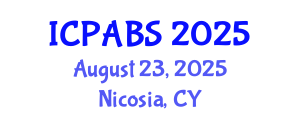 International Conference on Pharmaceutical and Biomedical Sciences (ICPABS) August 23, 2025 - Nicosia, Cyprus