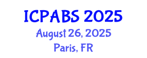 International Conference on Pharmaceutical and Biomedical Sciences (ICPABS) August 26, 2025 - Paris, France