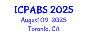 International Conference on Pharmaceutical and Biomedical Sciences (ICPABS) August 09, 2025 - Toronto, Canada