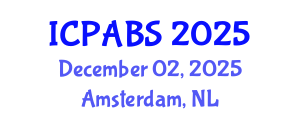 International Conference on Pharmaceutical and Biomedical Sciences (ICPABS) December 02, 2025 - Amsterdam, Netherlands