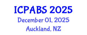 International Conference on Pharmaceutical and Biomedical Sciences (ICPABS) December 01, 2025 - Auckland, New Zealand