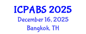International Conference on Pharmaceutical and Biomedical Sciences (ICPABS) December 16, 2025 - Bangkok, Thailand