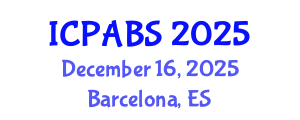 International Conference on Pharmaceutical and Biomedical Sciences (ICPABS) December 16, 2025 - Barcelona, Spain