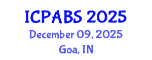 International Conference on Pharmaceutical and Biomedical Sciences (ICPABS) December 09, 2025 - Goa, India