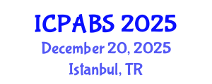 International Conference on Pharmaceutical and Biomedical Sciences (ICPABS) December 20, 2025 - Istanbul, Turkey