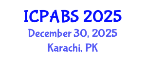 International Conference on Pharmaceutical and Biomedical Sciences (ICPABS) December 30, 2025 - Karachi, Pakistan