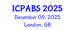 International Conference on Pharmaceutical and Biomedical Sciences (ICPABS) December 09, 2025 - London, United Kingdom