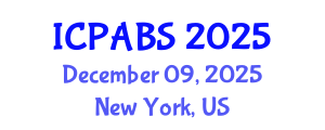 International Conference on Pharmaceutical and Biomedical Sciences (ICPABS) December 09, 2025 - New York, United States