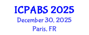 International Conference on Pharmaceutical and Biomedical Sciences (ICPABS) December 30, 2025 - Paris, France