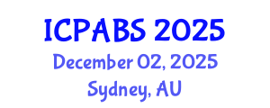 International Conference on Pharmaceutical and Biomedical Sciences (ICPABS) December 02, 2025 - Sydney, Australia
