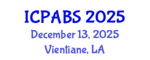 International Conference on Pharmaceutical and Biomedical Sciences (ICPABS) December 13, 2025 - Vientiane, Laos