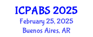 International Conference on Pharmaceutical and Biomedical Sciences (ICPABS) February 25, 2025 - Buenos Aires, Argentina