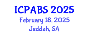 International Conference on Pharmaceutical and Biomedical Sciences (ICPABS) February 18, 2025 - Jeddah, Saudi Arabia