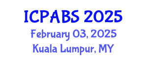 International Conference on Pharmaceutical and Biomedical Sciences (ICPABS) February 03, 2025 - Kuala Lumpur, Malaysia