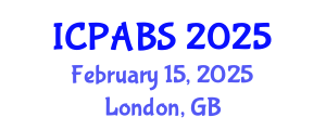 International Conference on Pharmaceutical and Biomedical Sciences (ICPABS) February 15, 2025 - London, United Kingdom