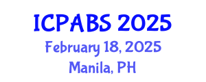 International Conference on Pharmaceutical and Biomedical Sciences (ICPABS) February 18, 2025 - Manila, Philippines
