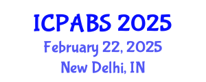 International Conference on Pharmaceutical and Biomedical Sciences (ICPABS) February 22, 2025 - New Delhi, India
