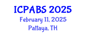 International Conference on Pharmaceutical and Biomedical Sciences (ICPABS) February 11, 2025 - Pattaya, Thailand