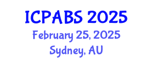 International Conference on Pharmaceutical and Biomedical Sciences (ICPABS) February 25, 2025 - Sydney, Australia