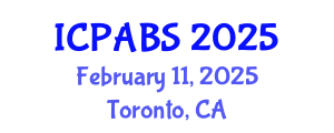 International Conference on Pharmaceutical and Biomedical Sciences (ICPABS) February 11, 2025 - Toronto, Canada