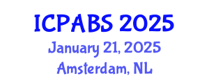 International Conference on Pharmaceutical and Biomedical Sciences (ICPABS) January 21, 2025 - Amsterdam, Netherlands
