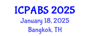 International Conference on Pharmaceutical and Biomedical Sciences (ICPABS) January 18, 2025 - Bangkok, Thailand