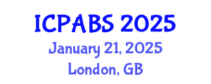 International Conference on Pharmaceutical and Biomedical Sciences (ICPABS) January 21, 2025 - London, United Kingdom