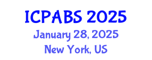 International Conference on Pharmaceutical and Biomedical Sciences (ICPABS) January 28, 2025 - New York, United States