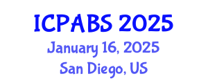 International Conference on Pharmaceutical and Biomedical Sciences (ICPABS) January 16, 2025 - San Diego, United States