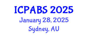 International Conference on Pharmaceutical and Biomedical Sciences (ICPABS) January 28, 2025 - Sydney, Australia