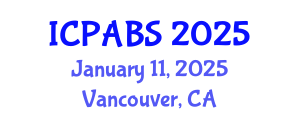 International Conference on Pharmaceutical and Biomedical Sciences (ICPABS) January 11, 2025 - Vancouver, Canada