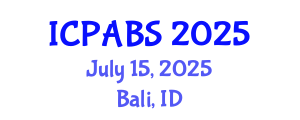 International Conference on Pharmaceutical and Biomedical Sciences (ICPABS) July 15, 2025 - Bali, Indonesia