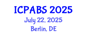 International Conference on Pharmaceutical and Biomedical Sciences (ICPABS) July 22, 2025 - Berlin, Germany