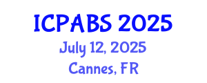 International Conference on Pharmaceutical and Biomedical Sciences (ICPABS) July 12, 2025 - Cannes, France