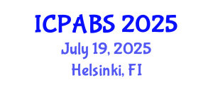 International Conference on Pharmaceutical and Biomedical Sciences (ICPABS) July 19, 2025 - Helsinki, Finland