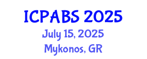 International Conference on Pharmaceutical and Biomedical Sciences (ICPABS) July 15, 2025 - Mykonos, Greece