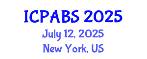 International Conference on Pharmaceutical and Biomedical Sciences (ICPABS) July 12, 2025 - New York, United States