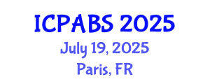 International Conference on Pharmaceutical and Biomedical Sciences (ICPABS) July 19, 2025 - Paris, France