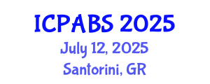 International Conference on Pharmaceutical and Biomedical Sciences (ICPABS) July 12, 2025 - Santorini, Greece