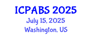 International Conference on Pharmaceutical and Biomedical Sciences (ICPABS) July 15, 2025 - Washington, United States