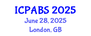 International Conference on Pharmaceutical and Biomedical Sciences (ICPABS) June 28, 2025 - London, United Kingdom